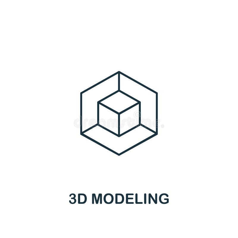 塑造象的3d 从设计ui和ux象汇集的稀薄的概述样式设计 塑造网的创造性的3D象 库存例证 塑造象的3d 从设计ui和ux象汇集的稀薄的概述样式设计 塑造网的创造性的3D象 库存例证